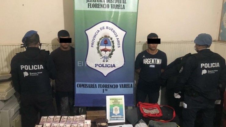 Entradera en F. Varela, dos delincuentes aprehendidos